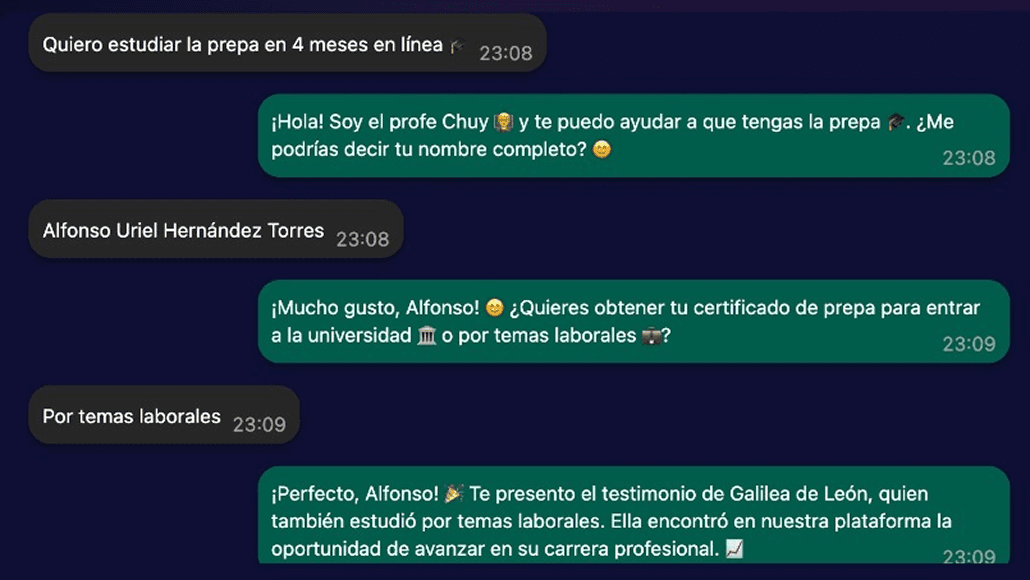 profechuy conversation